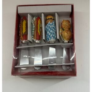 Cardinal Spreadable Serving Set Hamburger Ketchup Hot Dog Grill BBQ Knives - New